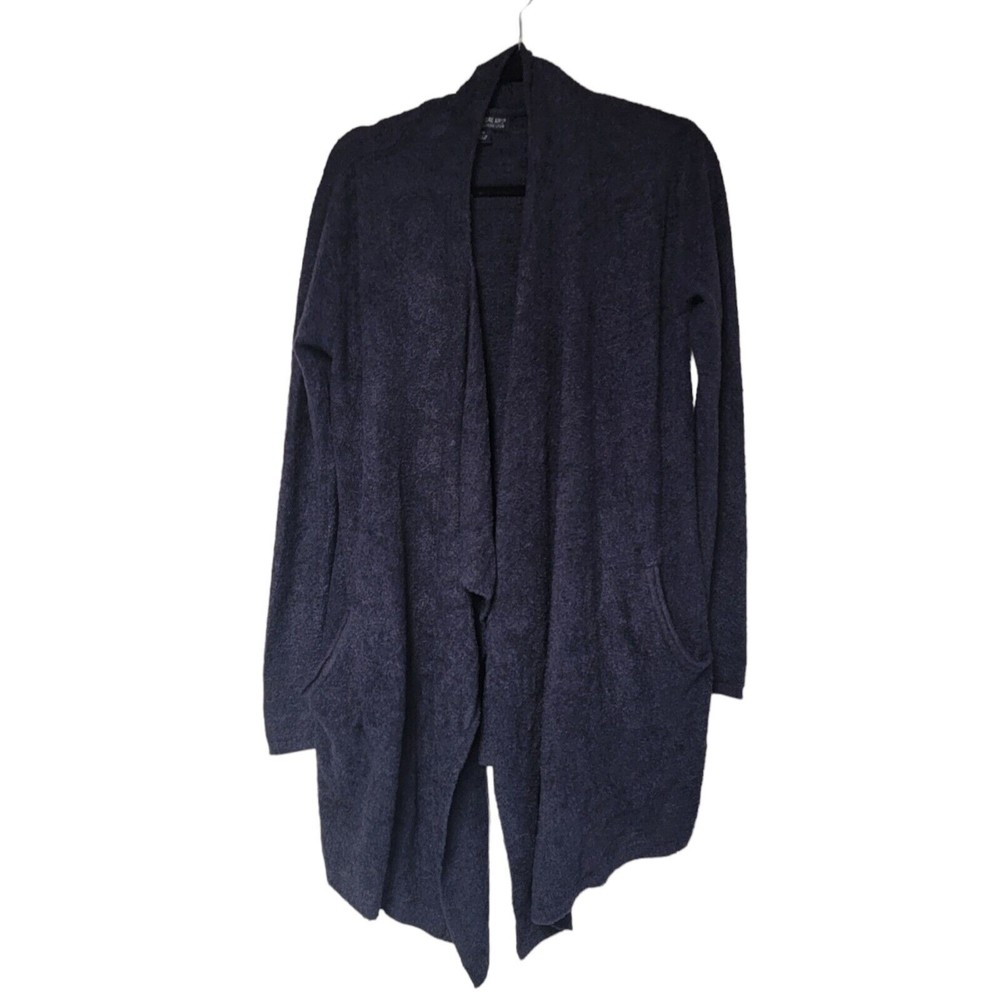 BAREFOOT DREAMS Cardigan Sandy Navy Blue  Cozy Chic Lite Circle‎ Sweater S/M